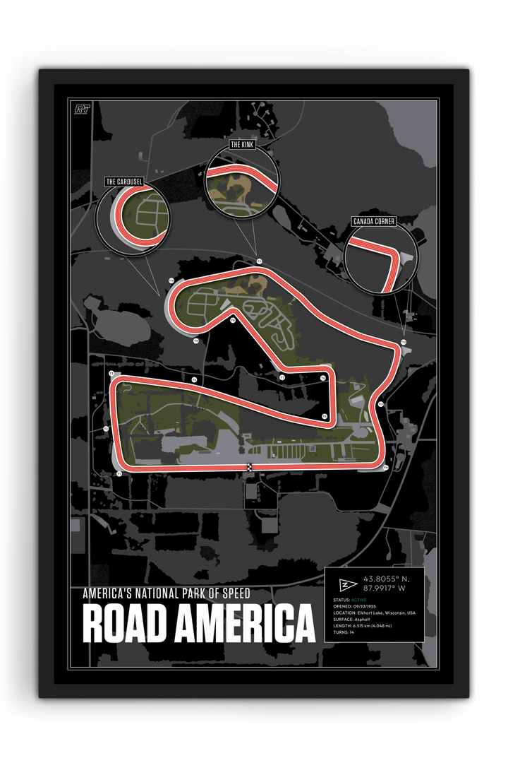 Road America, USA - Endurance Racetrack Artwork