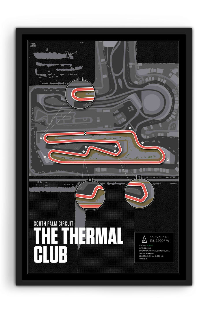 The Thermal Club – South Palm Circuit, USA - Training Racetrack Artwork