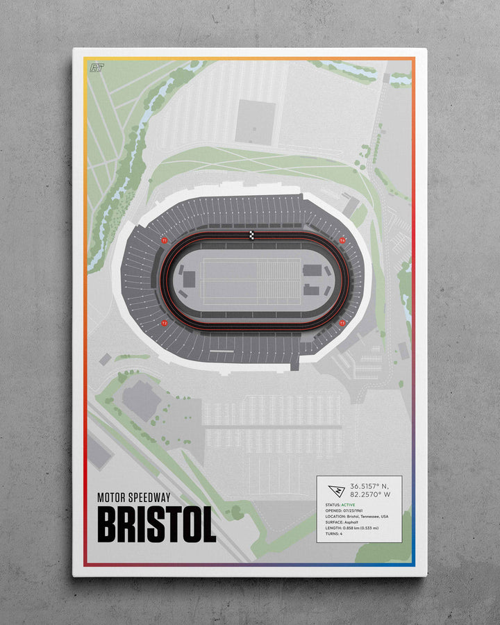 Bristol Motor Speedway, Tennessee (Day) - Nascar Racetrack Artwork