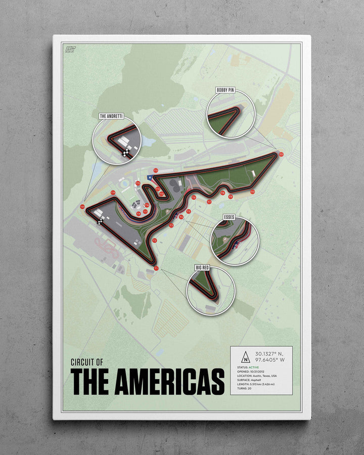 Circuit of the Americas, USA (Day) -  MotoGP Racetrack Artwork
