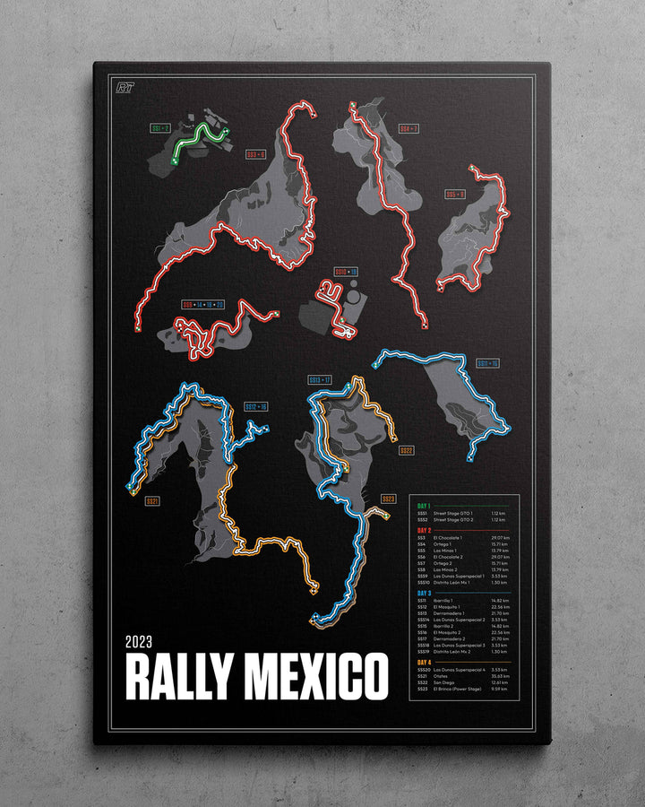 2023 Rally Mexico (Night) - WRC Racetrack Artwork