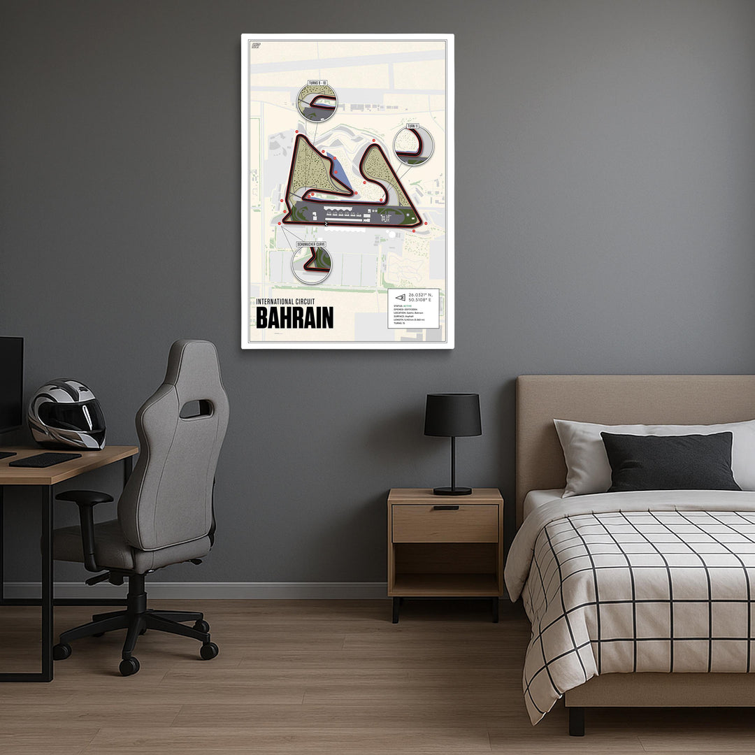 Bahrain International Circuit, Sakhir - Grand Prix Racetrack Artwork