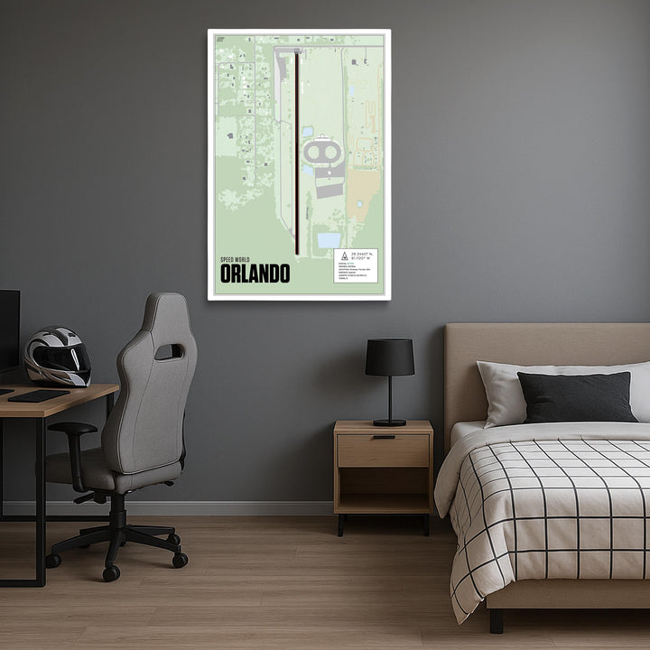 Orlando Speed World Dragway, USA - Drag Strip Racetrack Artwork