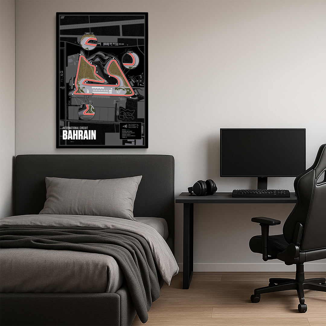 Bahrain International Circuit, Sakhir - Grand Prix Racetrack Artwork