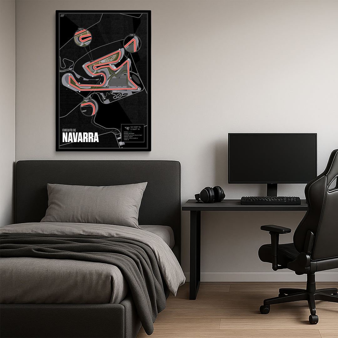Circuito de Navarra, Spain - MotoGP Racetrack Artwork