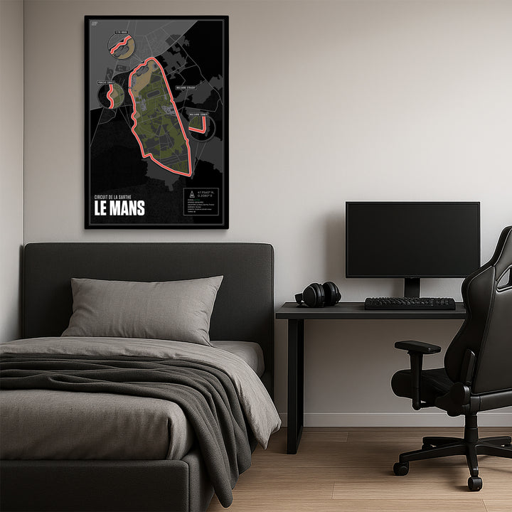 Circuit de la Sarthe (Le Mans), France - Endurance Racetrack Artwork
