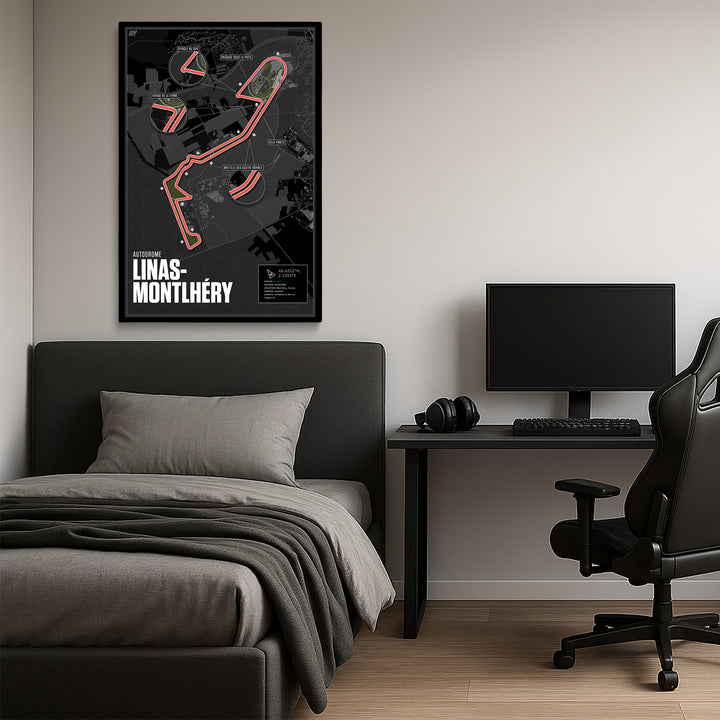 Autodrome de Linas-Montlhéry, France - Historic Racetrack Artwork