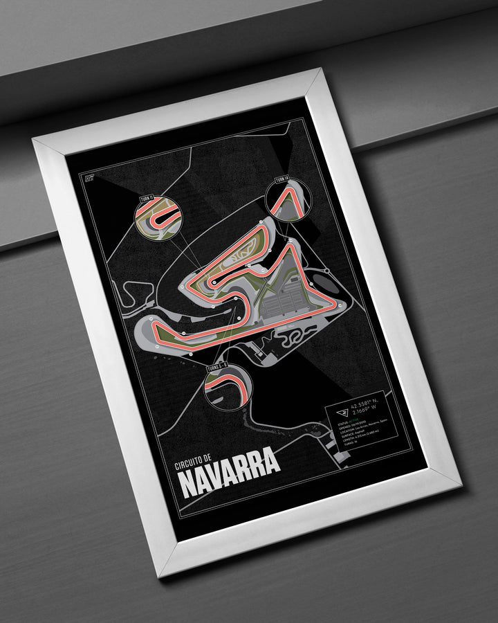 Circuito de Navarra, Spain (Night) - MotoGP Racetrack Artwork