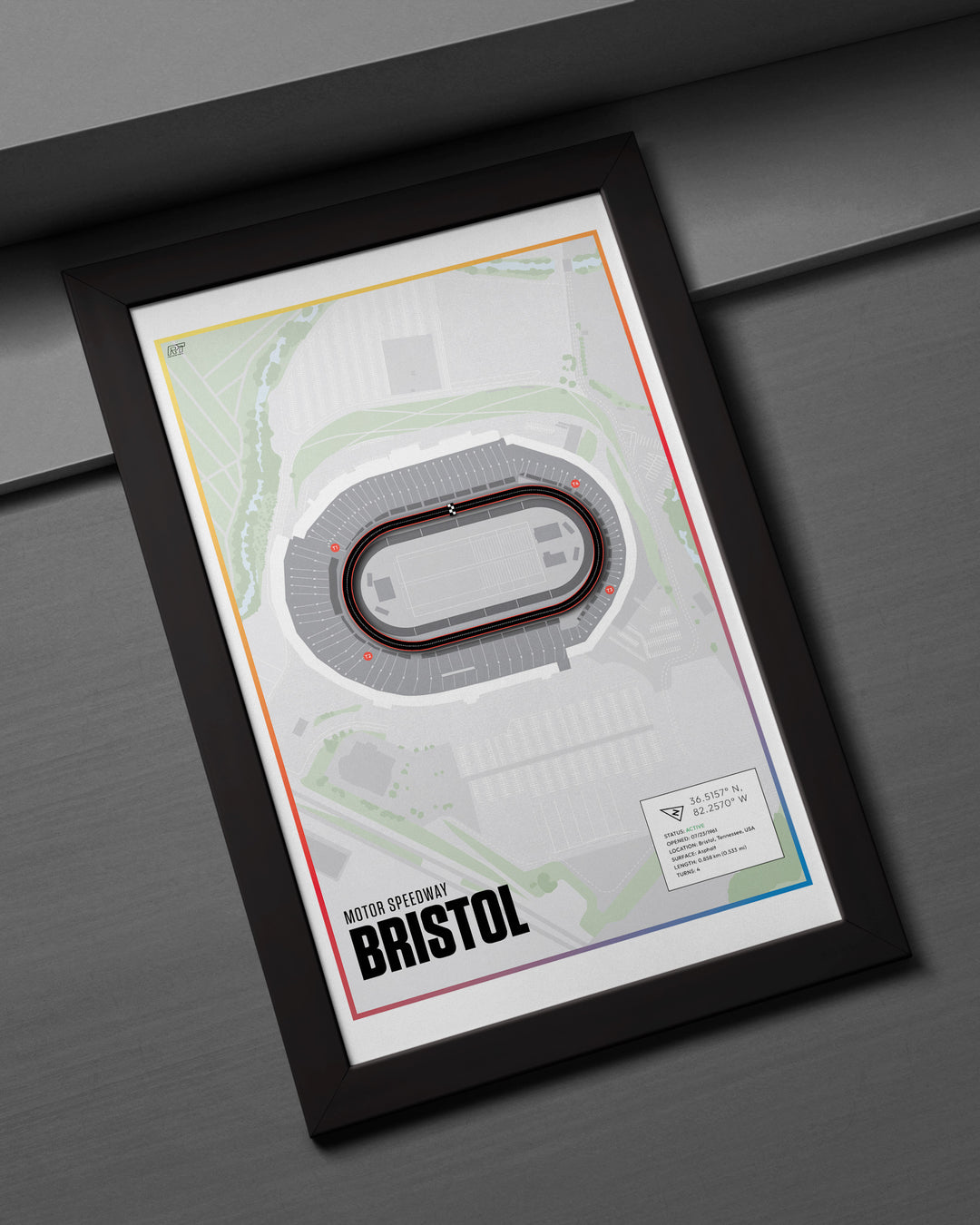 Bristol Motor Speedway, Tennessee (Day) - Nascar Racetrack Artwork
