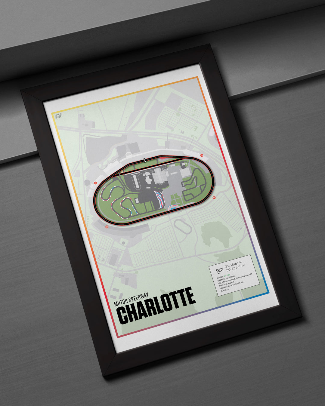 Charlotte Motor Speedway, North Carolina (Day) - Nascar Racetrack Artwork