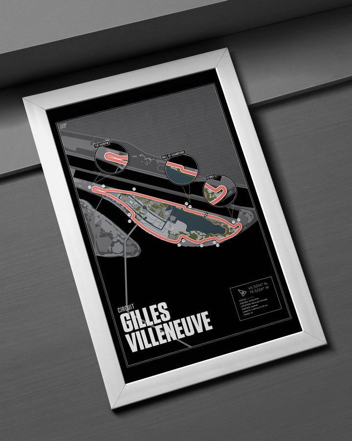 Circuit Gilles Villeneuve, Canada (Night) - F1 Racetrack Artwork