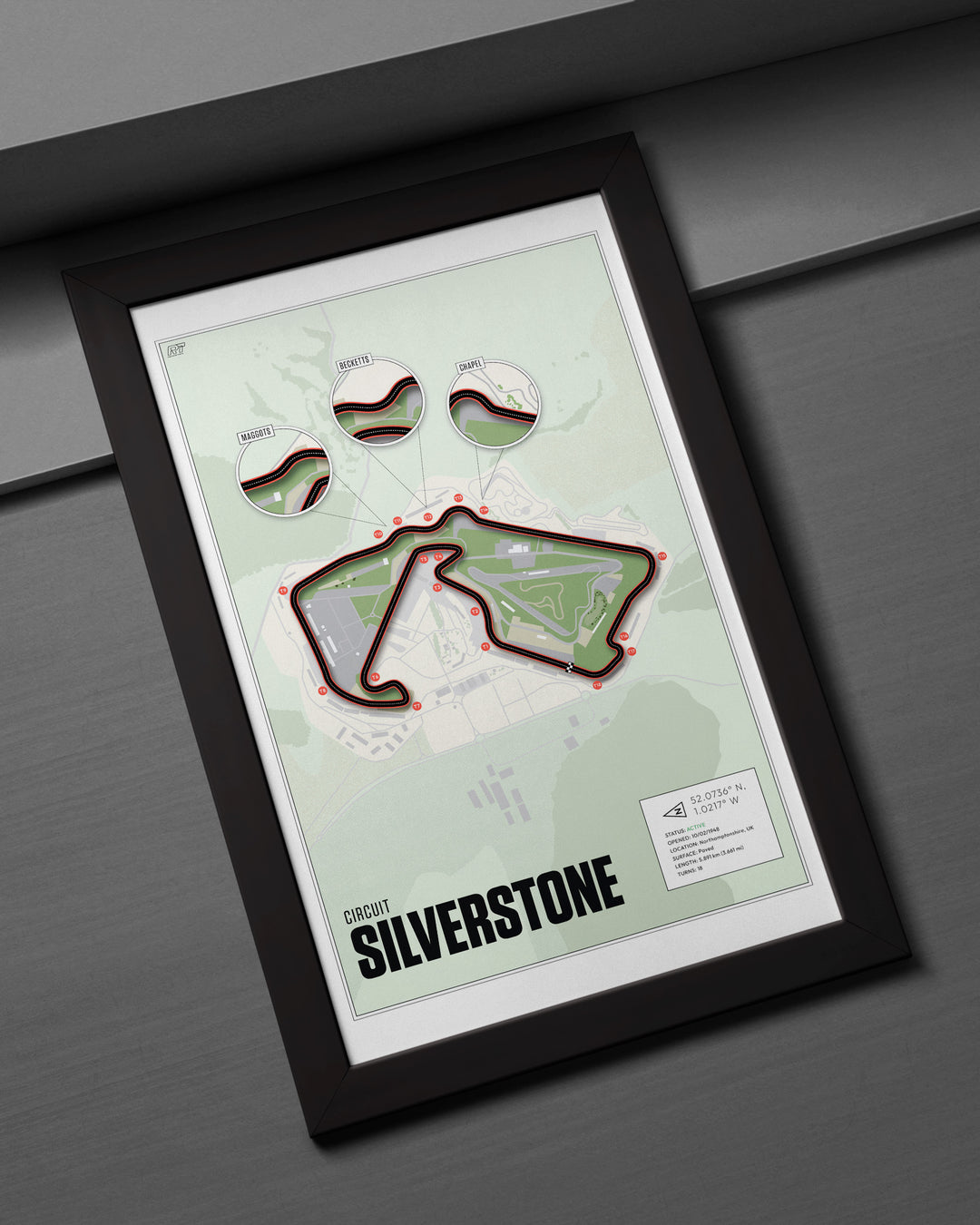 Silverstone Circuit, United Kingdom (Day) - F1 Racetrack Artwork
