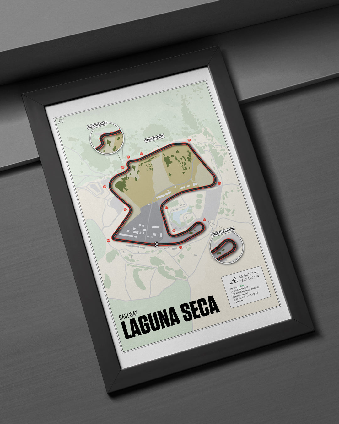 Laguna Seca Raceway, USA (Day) - MotoGP Racetrack Artwork