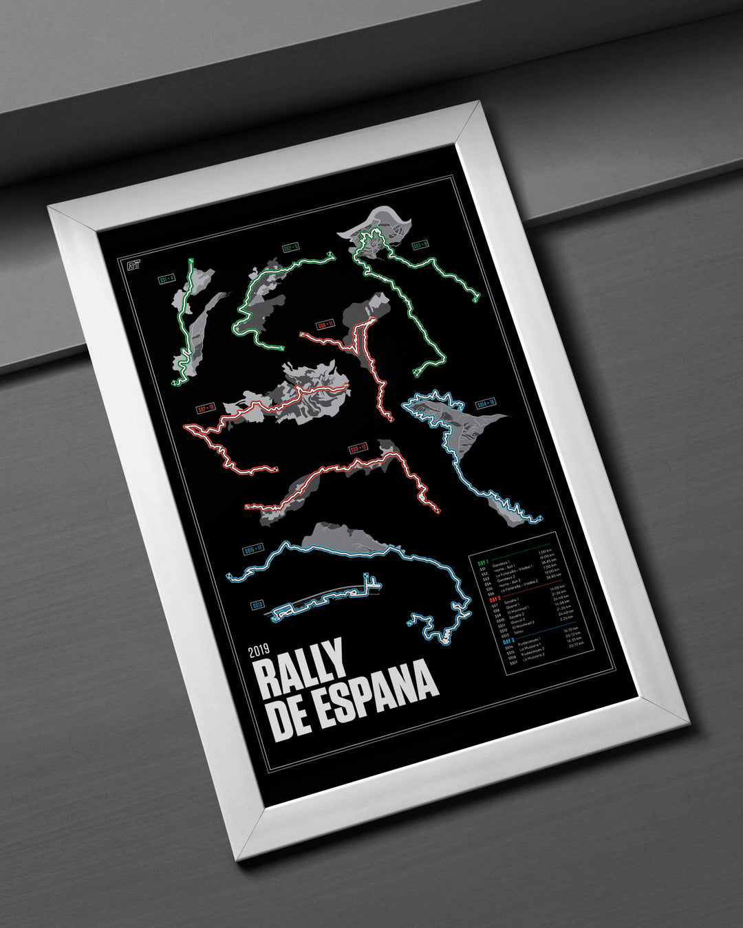 2019 Rally Spain (Night) - WRC Racetrack Artwork