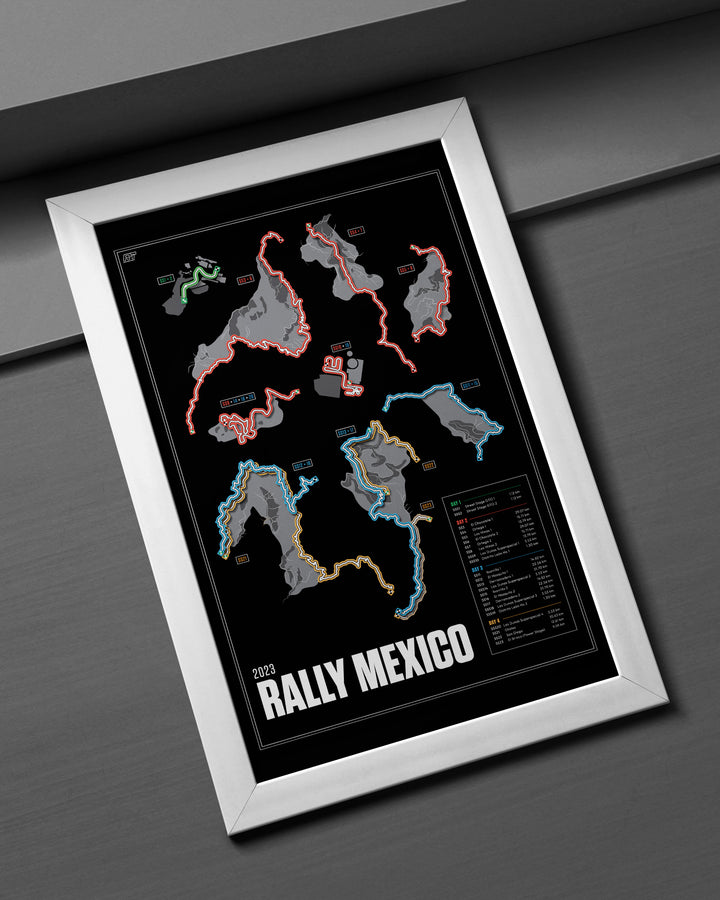 2023 Rally Mexico (Night) - WRC Racetrack Artwork