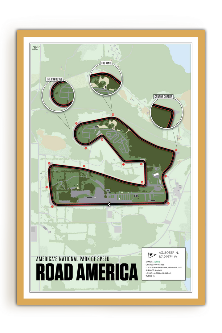Road America, USA - Endurance Racetrack Artwork