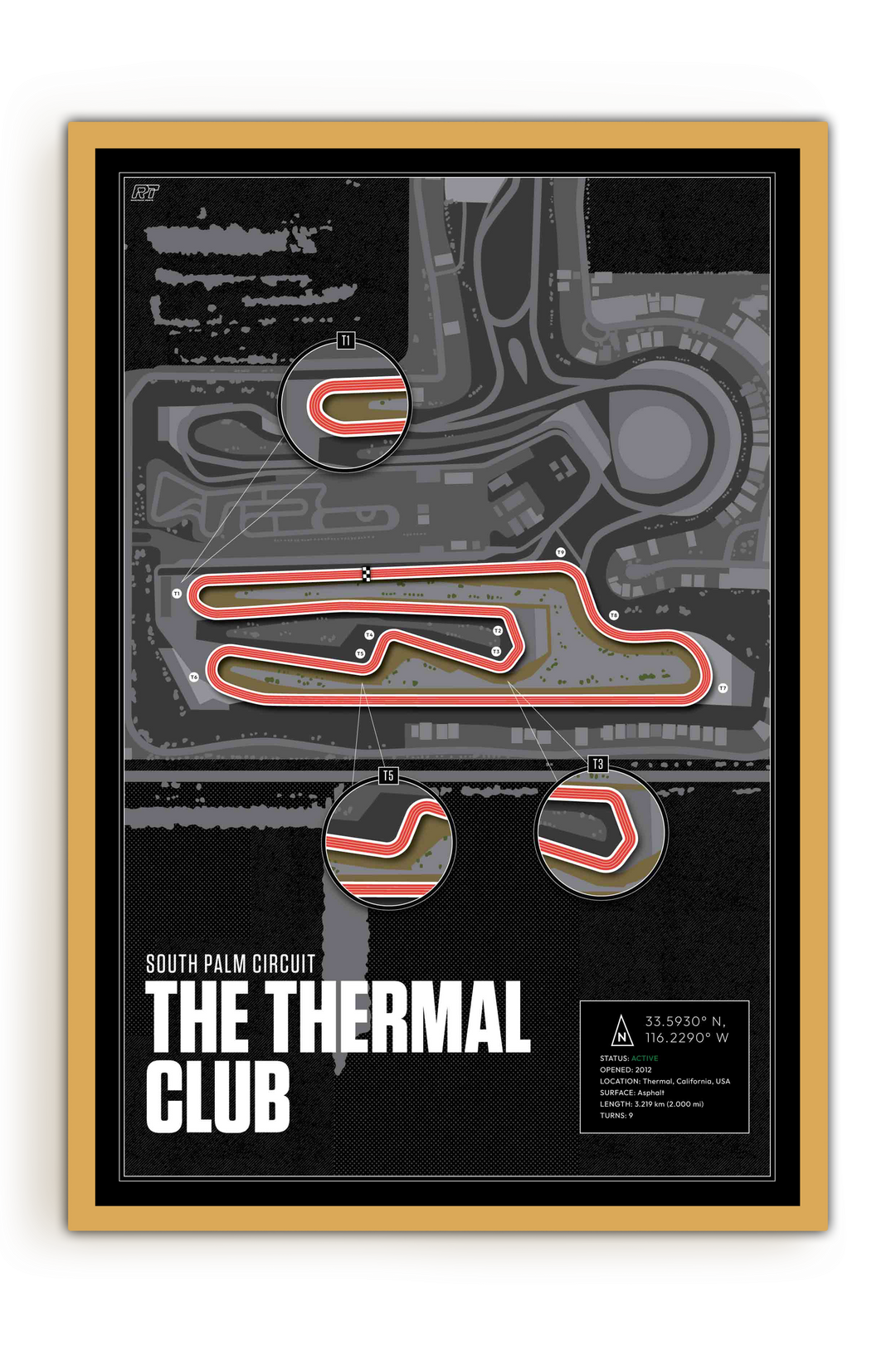 The Thermal Club – South Palm Circuit, USA - Training Racetrack Artwork