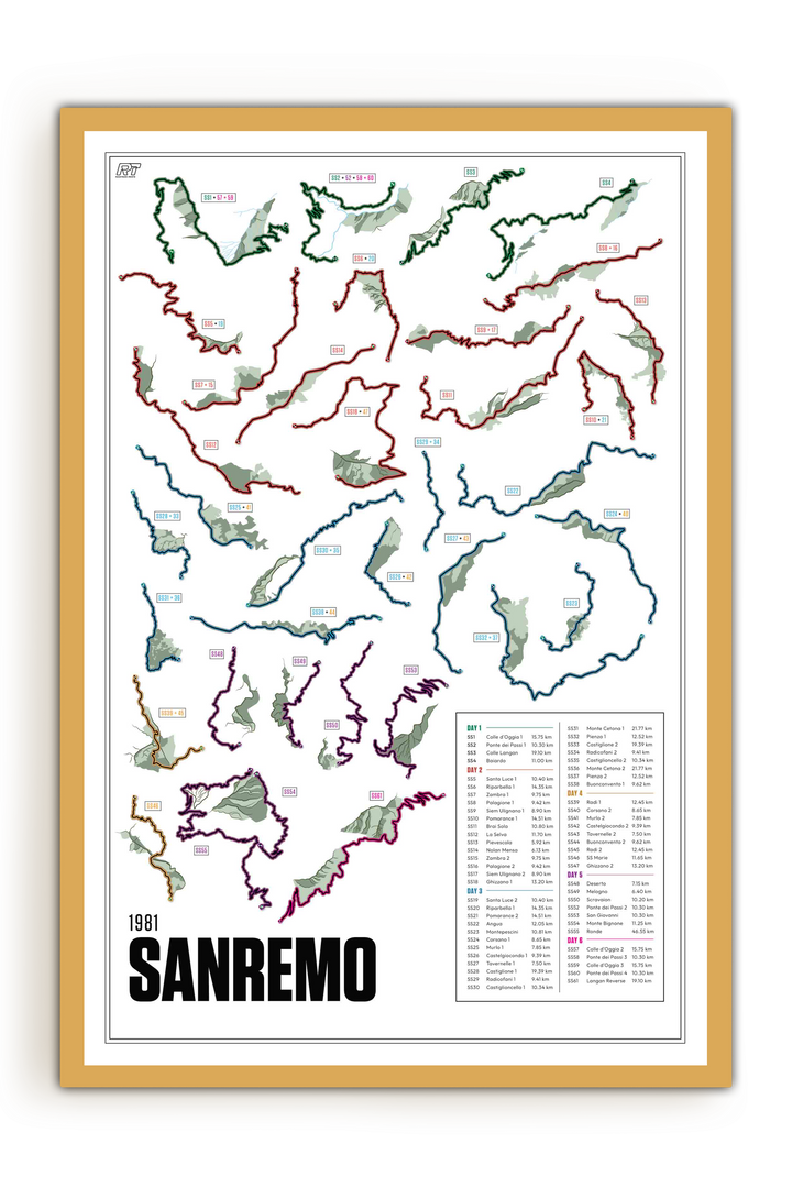 1981 Rally Sanremo - WRC Racetrack Artwork