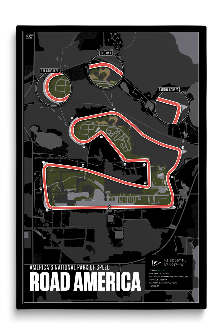 Road America, USA - Endurance Racetrack Artwork