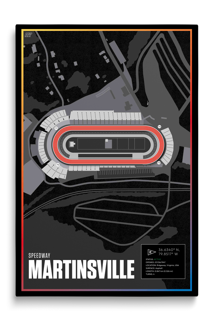 Martinsville Speedway, Virginia - Nascar Racetrack Artwork