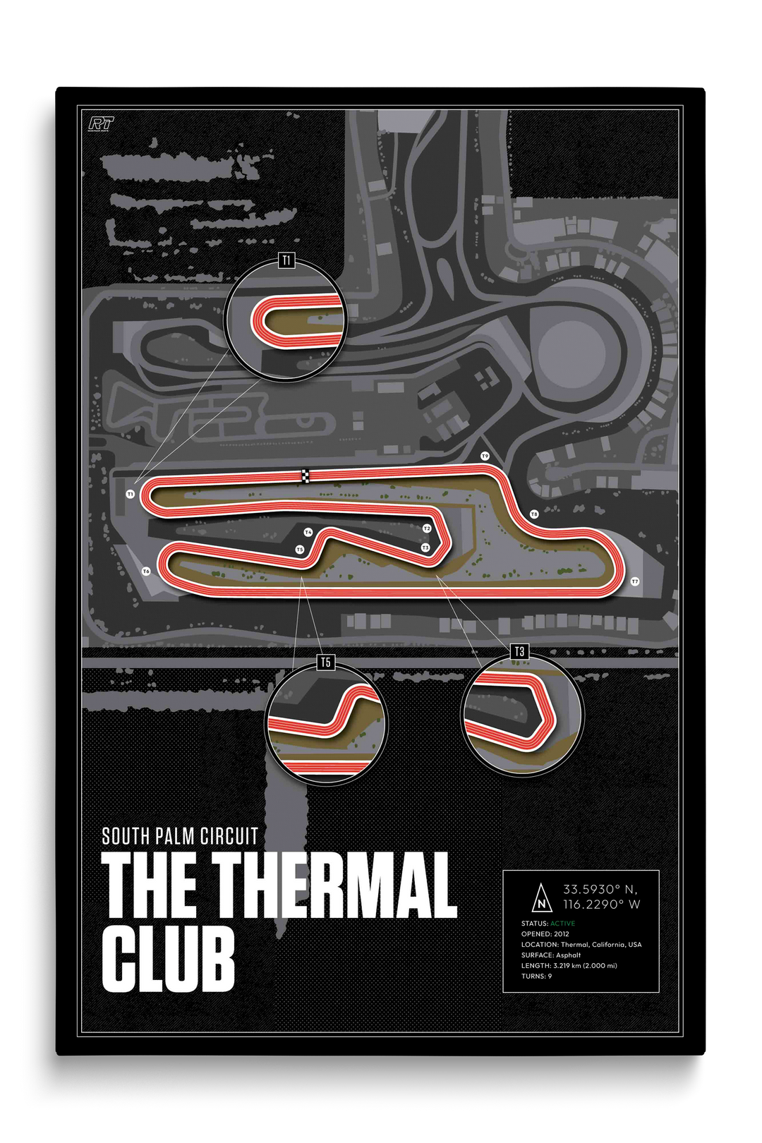 The Thermal Club – South Palm Circuit, USA - Training Racetrack Artwork