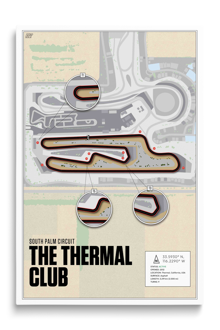 The Thermal Club – South Palm Circuit, USA - Training Racetrack Artwork