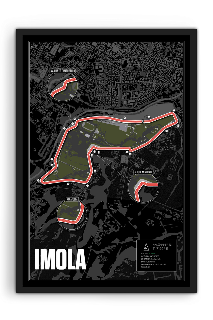 Imola, Italy - Grand Prix Racetrack Artwork