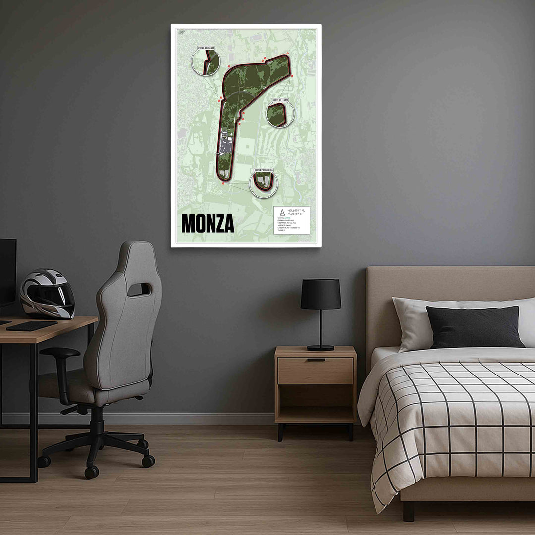 Monza, Italy - Grand Prix Racetrack Artwork