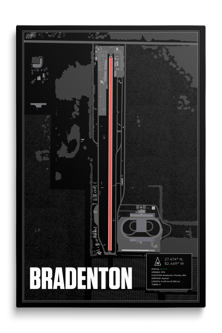 Bradenton Motorsports Park, USA - Drag Strip Racetrack Artwork