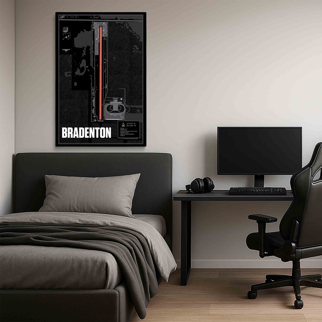 Bradenton Motorsports Park, USA - Drag Strip Racetrack Artwork