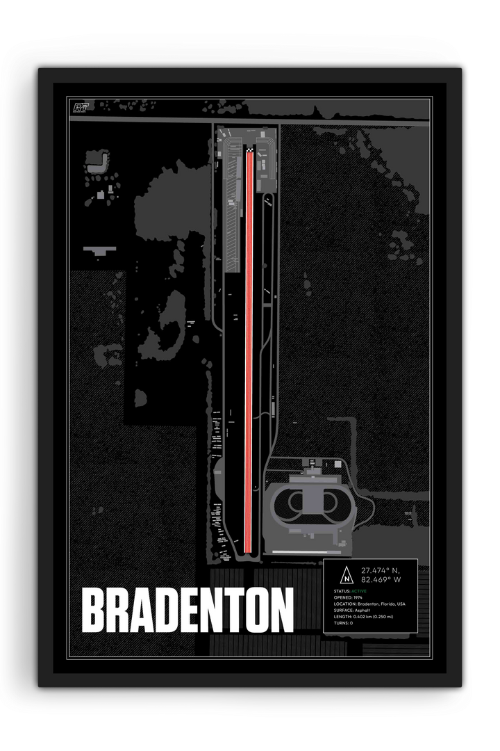 Bradenton Motorsports Park, USA - Drag Strip Racetrack Artwork