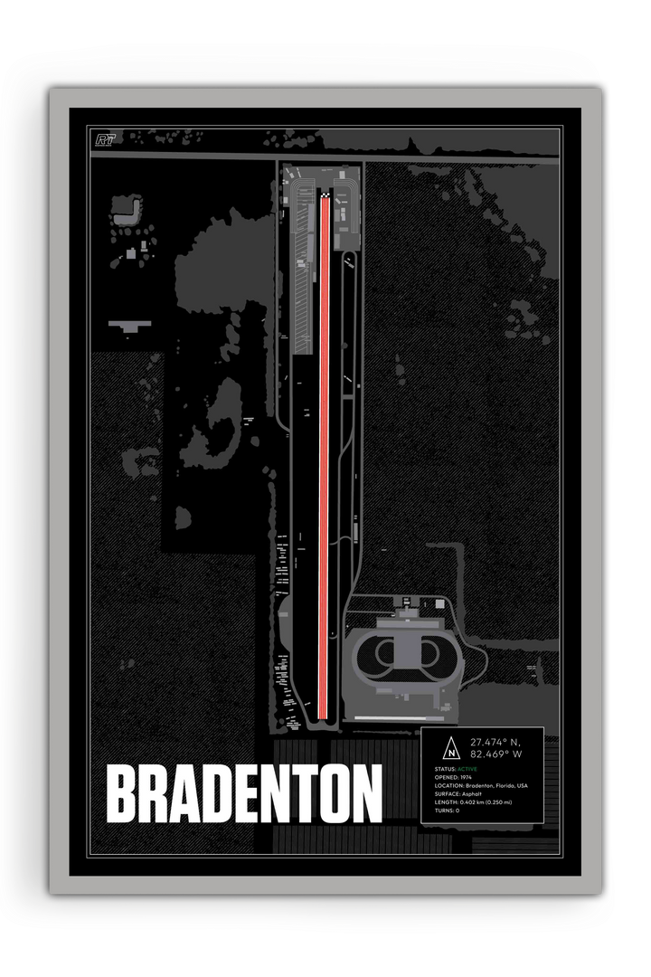 Bradenton Motorsports Park, USA - Drag Strip Racetrack Artwork