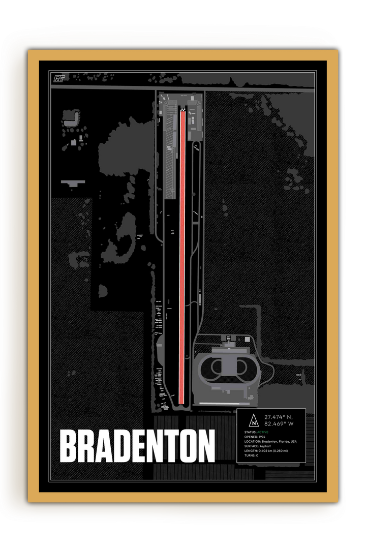 Bradenton Motorsports Park, USA - Drag Strip Racetrack Artwork