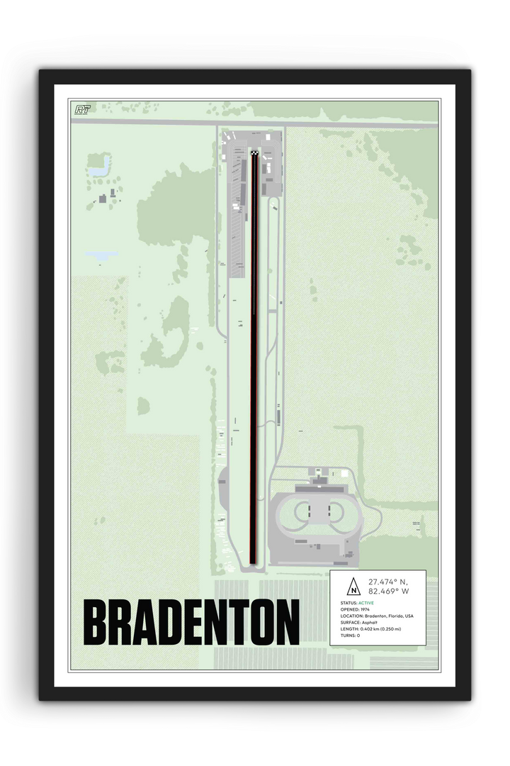 Bradenton Motorsports Park, USA - Drag Strip Racetrack Artwork