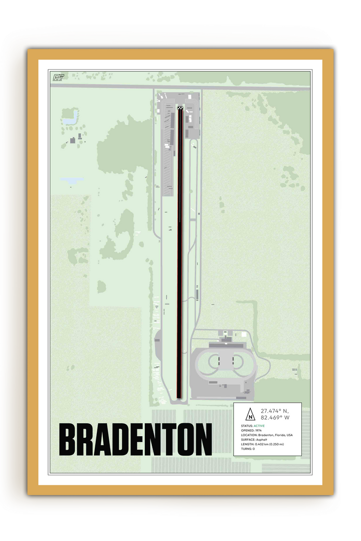 Bradenton Motorsports Park, USA - Drag Strip Racetrack Artwork