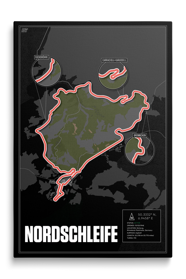 Nürburgring Nordschleife, Germany - Endurance Racetrack Artwork