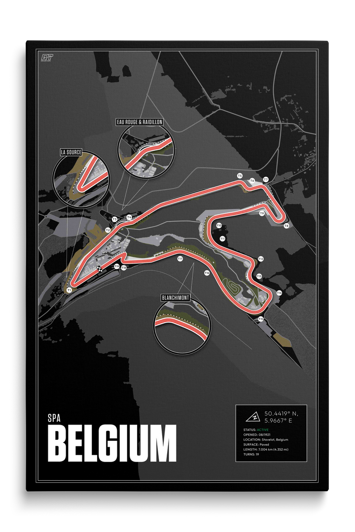 Spa-Francorchamps, Belgium - Endurance Racetrack Artwork