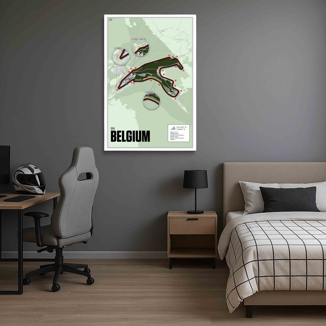 Spa-Francorchamps, Belgium - Endurance Racetrack Artwork