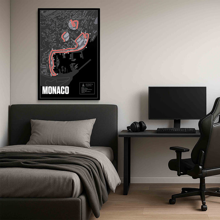Circuit de Monaco, Monaco - Grand Prix Racetrack Artwork