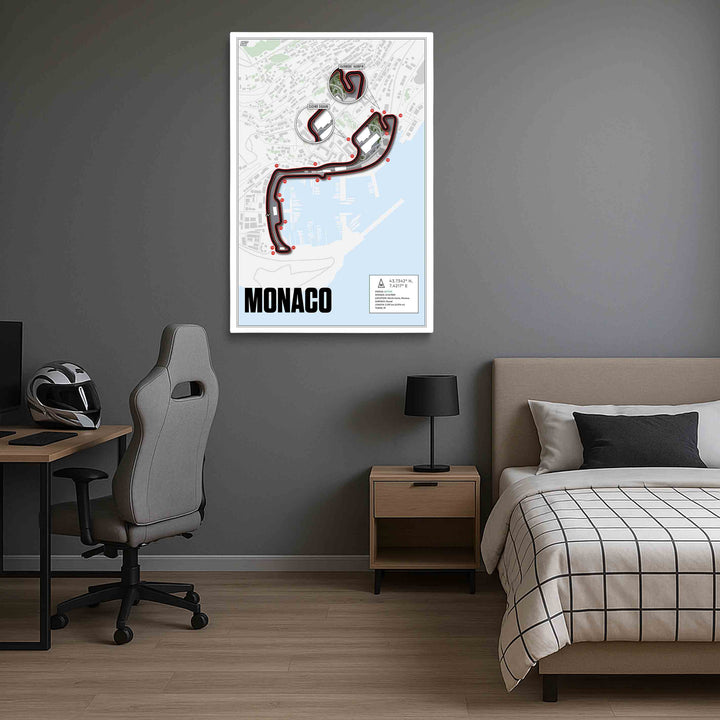 Circuit de Monaco, Monaco - Grand Prix Racetrack Artwork