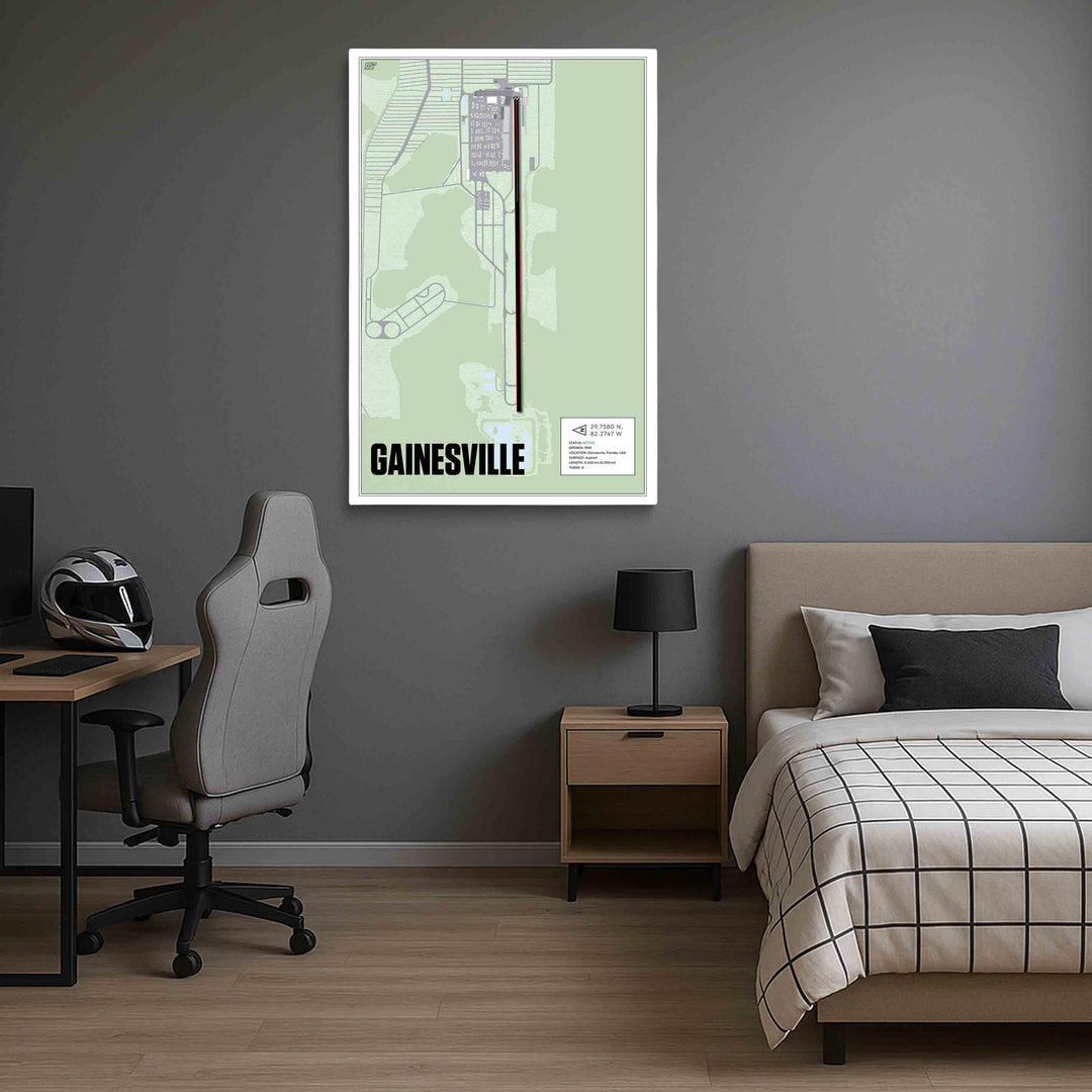 Gainesville Raceway, USA - Drag Strip Racetrack Artwork