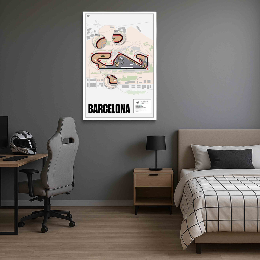Circuit de Barcelona-Catalunya, Spain - Endurance Racetrack Artwork