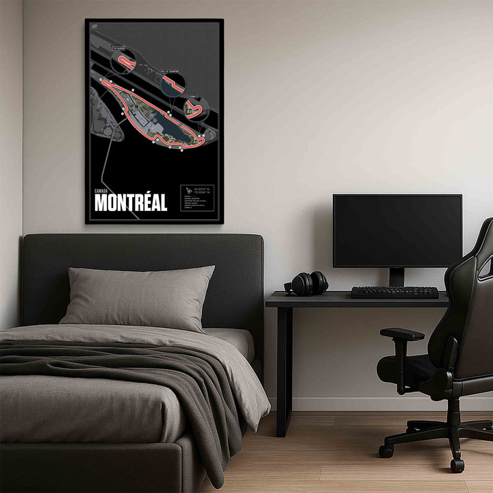 Circuit Gilles Villeneuve, Canada - Grand Prix Racetrack Artwork
