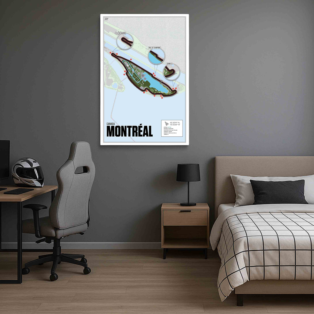 Circuit Gilles Villeneuve, Canada - Grand Prix Racetrack Artwork