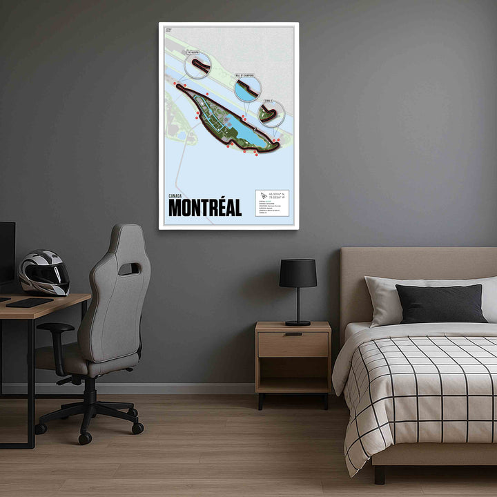 Circuit Gilles Villeneuve, Canada - Grand Prix Racetrack Artwork