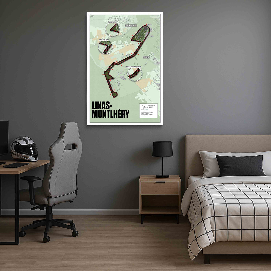 Autodrome de Linas-Montlhéry, France - Historic Racetrack Artwork