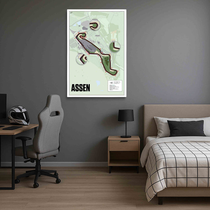 TT Circuit Assen, Netherlands - Motorcycle Racetrack Artwork