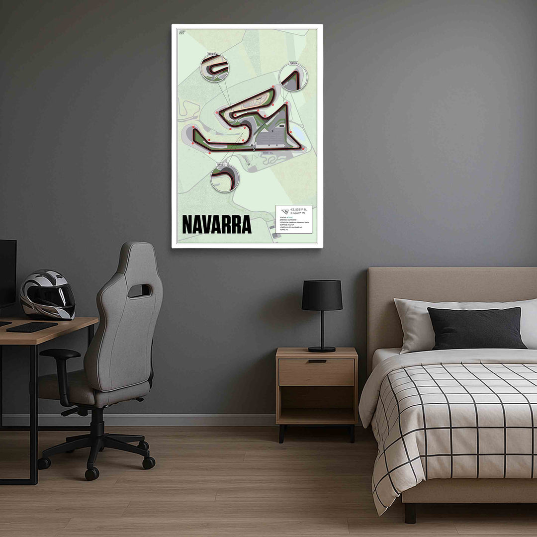 Circuito de Navarra, Spain - Motorcycle Racetrack Artwork