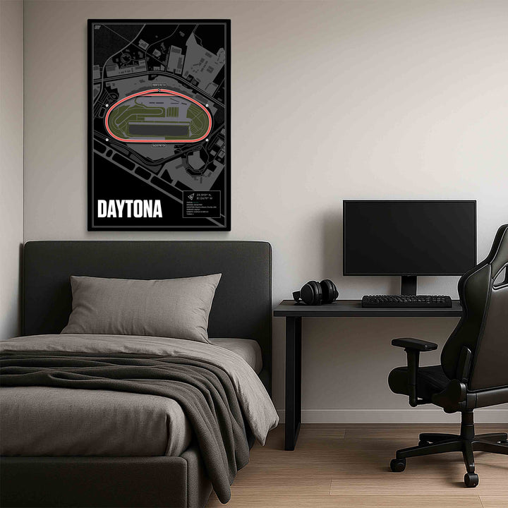 Daytona International Speedway, Florida - Stock Car Racetrack Artwork