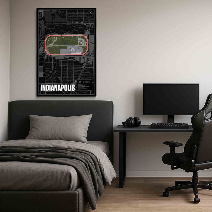 Indianapolis Motor Speedway, Indiana - Stock Car Racetrack Artwork